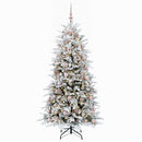 vidaXL Műanyag Hajtogatós Karácsonyfa 240 cm 300 LED Meleg fehér