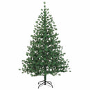 vidaXL Műkarácsonyfa gömbbel 240 cm 300 LED Meleg fehér PVC és fém