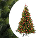 vidaXL Műkarácsonyfa gömbbel 240 cm 300 LED Meleg fehér PVC és fém