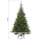 vidaXL Műkarácsonyfa gömbbel 240 cm 300 LED Meleg fehér PVC és fém