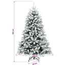 vidaXL Műfenyő gömbökkel 180 cm 300 LED Meleg fehér PVC és fém