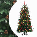 vidaXL Műanyag Hajtogatós Karácsonyfa 240 cm 300 LED Meleg fehér