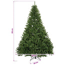 vidaXL Műkarácsonyfa világos zöld gömbdíszekkel 210 cm 300 LED