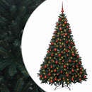 vidaXL Sötétzöld műkarácsonyfa díszgömbökkel 180 cm 300 LED