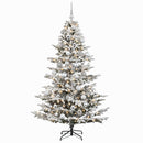 vidaXL Műkarácsonyfa gömbbel 180 cm 300 LED Meleg fehér PE és PVC