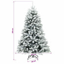 vidaXL Műfenyő gömbökkel 210 cm 300 LED Meleg fehér PVC és fém
