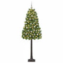 vidaXL Mű zsanéros karácsonyfa gömbökkel 180 cm 300 LED Meleg fehér