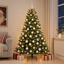 vidaXL Műkarácsonyfa gömbbel 240 cm 300 LED Meleg fehér PVC és fém