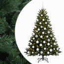 vidaXL Műkarácsonyfa gömbbel 240 cm 300 LED Meleg fehér PVC és fém