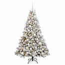 vidaXL Műfenyő gömbökkel 240 cm 300 LED Meleg fehér PVC és fém