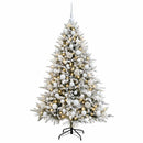 vidaXL Műkarácsonyfa gömbbel 180 cm 300 LED Meleg fehér PVC és fém