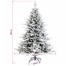 vidaXL Műkarácsonyfa gömbbel 180 cm 300 LED Meleg fehér PVC és fém