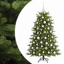 vidaXL Műkarácsonyfa gömbbel 180 cm 300 LED Meleg fehér PVC és fém