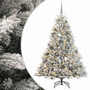 vidaXL Műkarácsonyfa gömbbel 180 cm 300 LED Meleg fehér PVC és fém
