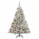 vidaXL Műkarácsonyfa gömbbel 180 cm 300 LED Meleg fehér PVC és fém