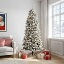 vidaXL Műkarácsonyfa gömbbel 180 cm 300 LED Meleg fehér PVC és PE