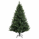 vidaXL Műfenyő gömbökkel 240 cm 300 LED Meleg fehér PVC és fém Zöld