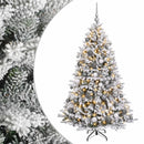 vidaXL Műfenyő gömbökkel 210 cm 300 LED Meleg fehér PVC és fém