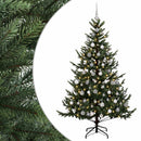vidaXL Műkarácsonyfa gömbbel 240 cm 300 LED Meleg fehér PVC és fém
