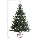 vidaXL Műkarácsonyfa gömbbel 240 cm 300 LED Meleg fehér PVC és fém