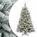 vidaXL Műfenyő gömbökkel 180 cm 300 LED Meleg fehér PVC és fém