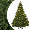 vidaXL Műanyag Hajtogatós Karácsonyfa 270 cm 600 LED Meleg fehér