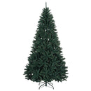 vidaXL Műkarácsonyfa sötétzöld díszgömbökkel 270 cm 600 LED
