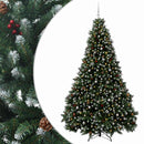 vidaXL Zöld műkarácsonyfa gömbökkel 270 cm 300 LED Meleg fehér