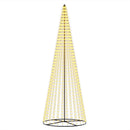 vidaXL LED Karácsonyi Fenyő 385 cm 1148 LED Meleg fehér Vas Fekete