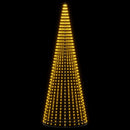 vidaXL LED Karácsonyi Fenyő 385 cm 1148 LED Meleg fehér Vas Fekete