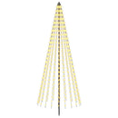vidaXL LED Karácsonyi Fenyő 235 cm 500 LED Meleg fehér Vas Fekete