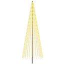 vidaXL LED Karácsonyi Fenyő 385 cm 1148 LED Meleg fehér Vas Fekete