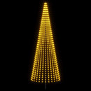 vidaXL LED Karácsonyi Fenyő 385 cm 1148 LED Meleg fehér Vas Fekete