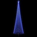 vidaXL LED Karácsonyi Fenyő 500 cm 550 LED Kék Vas Fekete