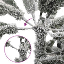 vidaXL Műanyag Hajtogatós Karácsonyfa 180 cm PVC és fém Zöld és Fehér