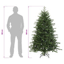 vidaXL Műanyag Hajtogatós Karácsonyfa 180 cm PVC és fém Zöld