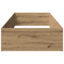 vidaXL Ágykeret állítható ágyalaphoz Kézműves Tölgy 70 x 200 cm