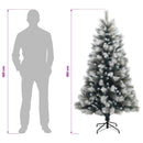 vidaXL Műanyag Hajtogatós Karácsonyfa 180 cm PVC és fém