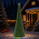 vidaXL LED-es csillámos műfenyő talppal EKENAS 300 cm 475 LED