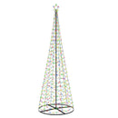 vidaXL LED spirál karácsonyfa talppal EKENAS 300 cm 475 LED Többszínű