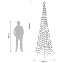 vidaXL Spirális LED karácsonyfa földbe szúrható tüskével EKENAS 300 cm