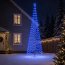 vidaXL Spirális LED karácsonyfa földbe szúrható tüskével EKENAS 400 cm