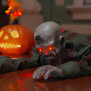 vidaXL Halloween Kúszó Zombi SPOOKA Zöld 110 x 50 x 21 cm Poliészter