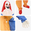vidaXL Rémisztő Halloween bohóc SPOOKA Sárga és Kék 126,5 x 180 cm