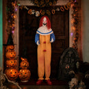 vidaXL Rémisztő Halloween bohóc SPOOKA Sárga és Kék 126,5 x 180 cm
