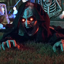 vidaXL Halloween Kúszó Zombi SPOOKA Fekete 41 x 130 x 24 cm