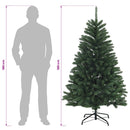 vidaXL Műanyag Hajtogatós Karácsonyfa 180 cm PVC Közepes Zöld
