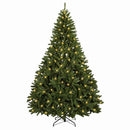 vidaXL Műanyag Hajtogatós Karácsonyfa 210 cm 400 LED Meleg fehér acél