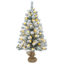 vidaXL Mini karácsonyfa szett 45 cm 125 LED Meleg fehér PVC