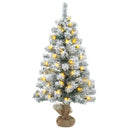 vidaXL Mini karácsonyfa szett 90 cm 175 LED Meleg fehér PVC